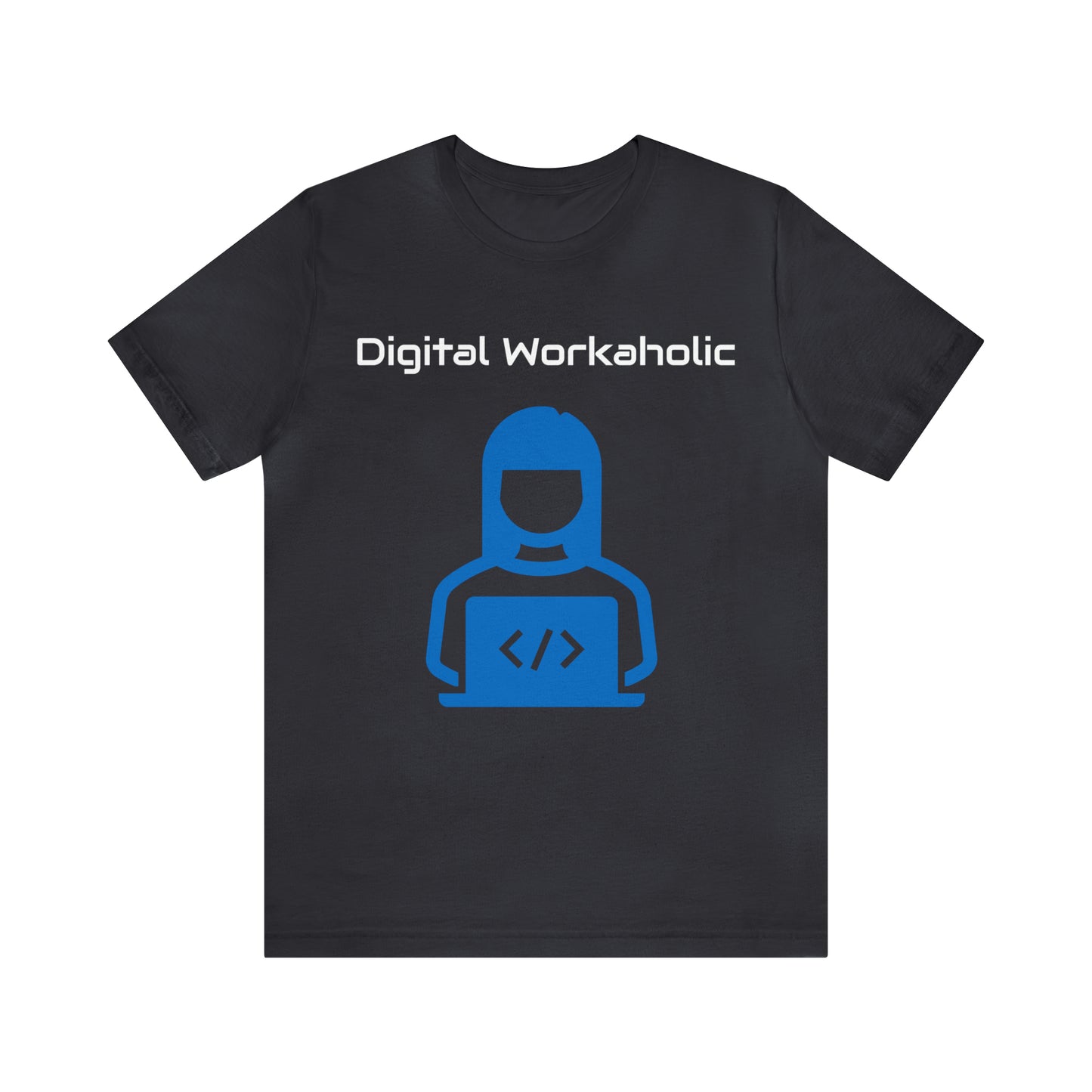 Digital Workaholic Part time Alcoholic Tee (Blue SW)