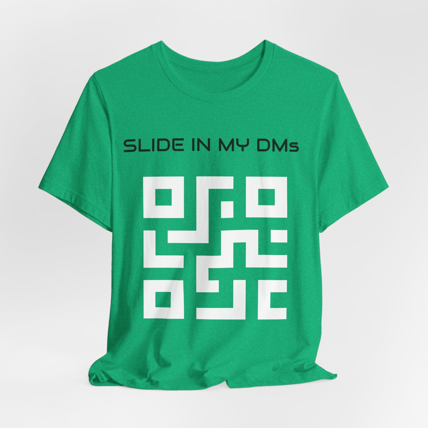 Slide in my DM's | Customized QR Code T shirt | Front & Back