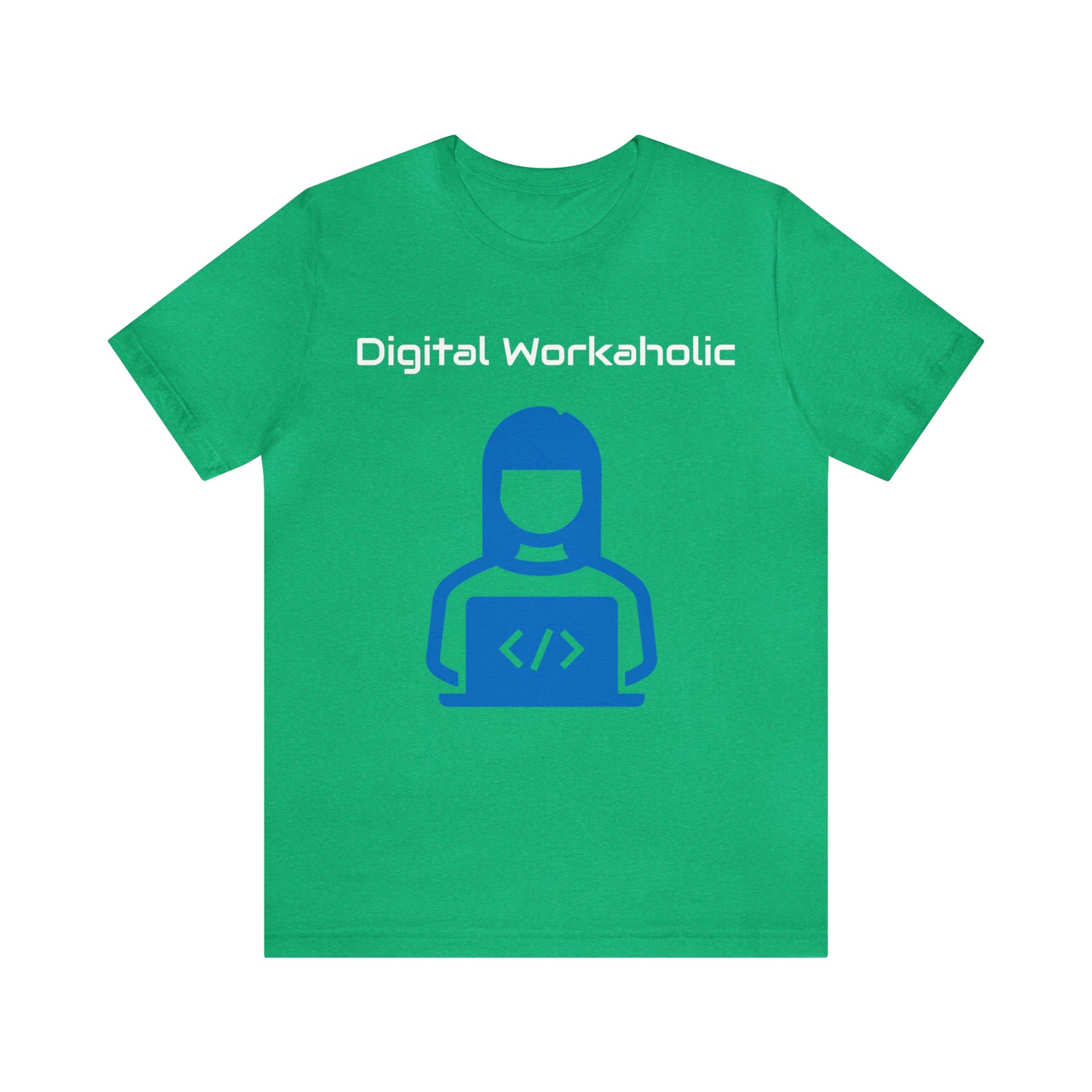 Digital Workaholic Part time Alcoholic Tee (Blue SW)