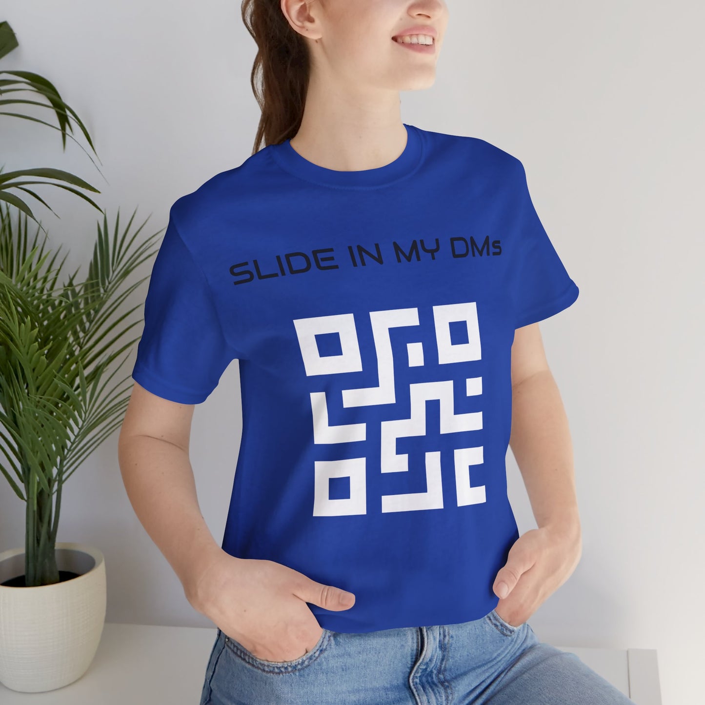 Slide in my DM's | Customized QR Code T shirt | Front & Back