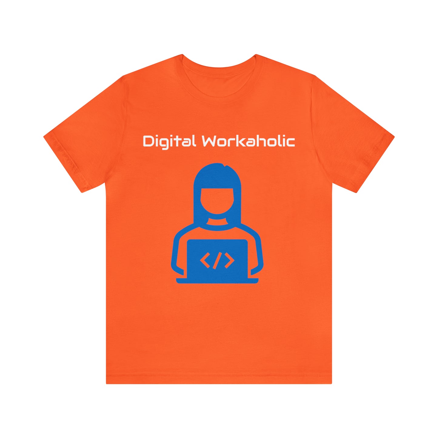 Digital Workaholic Part time Alcoholic Tee (Blue SW)